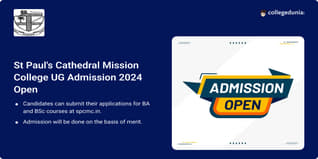 St Paul's Cathedral Mission College UG Admission 2024 Open; Know How to Apply Here